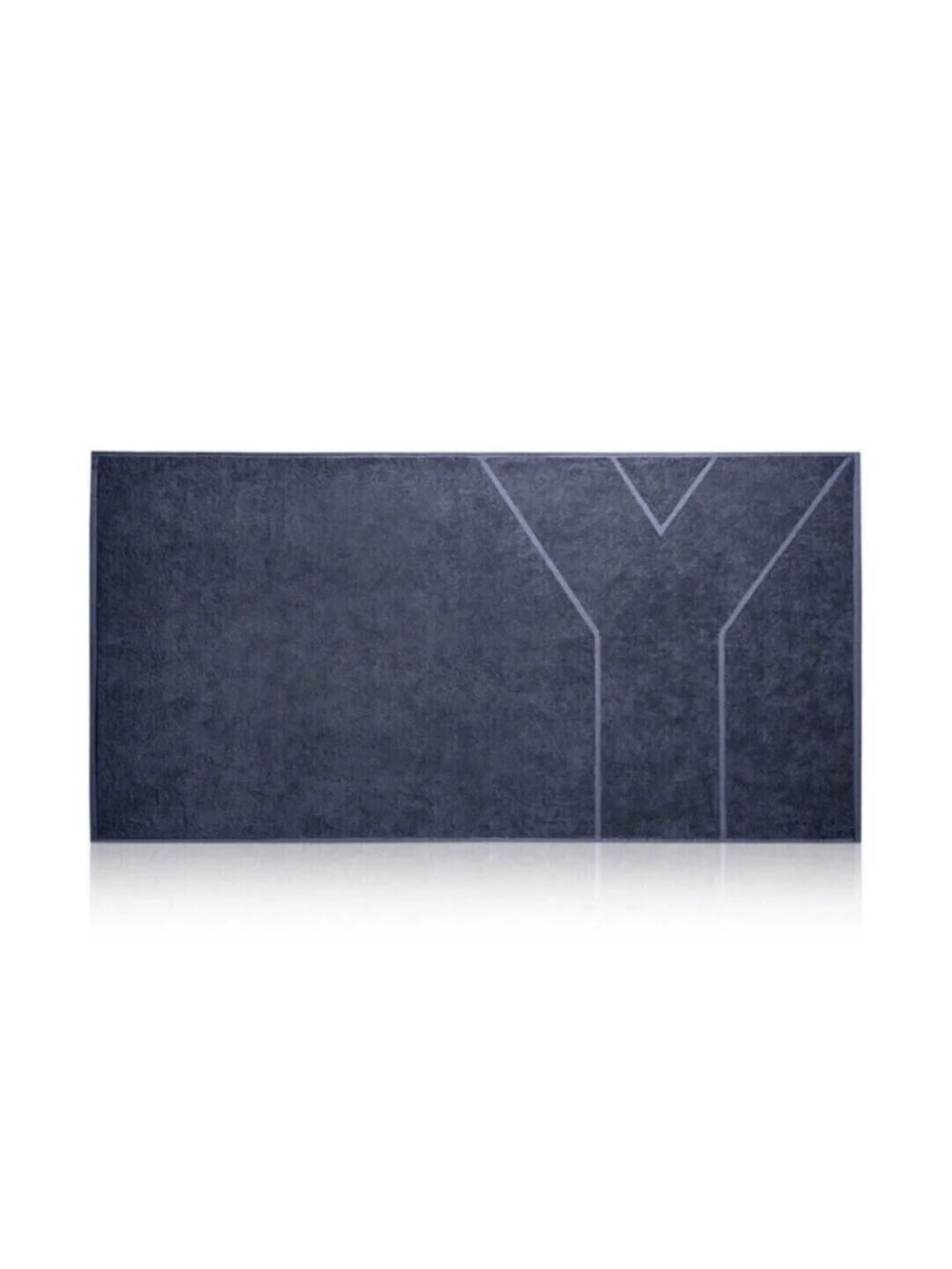 Yves Saint Laurent YSL Y Logo Large Bath Beach Towel Navy Blue